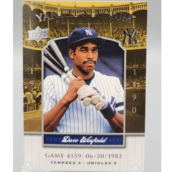 Dave Winfield, 2008 Upper Deck, Yankee Stadium Legacy #4559 MLB New York - Picture 1 of 2